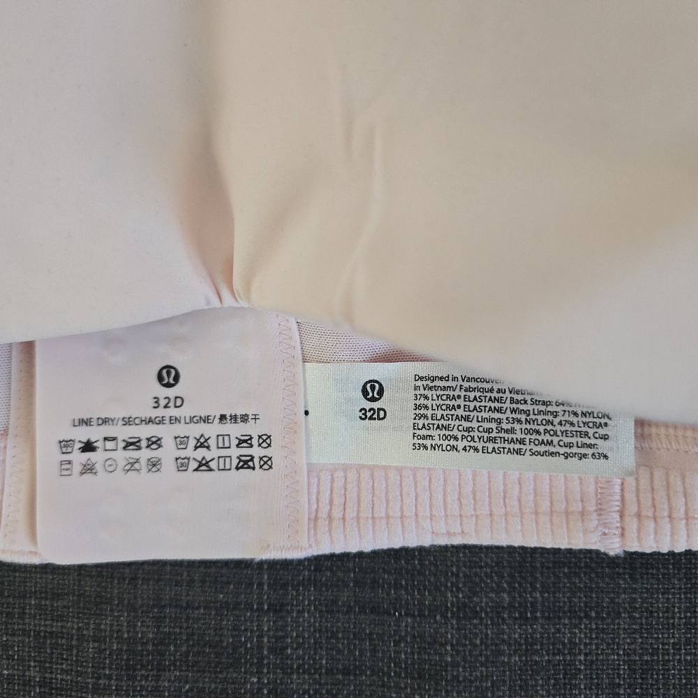 lululemon athletica STRAWBERRY MILK Sports Bra - Picture 3 of 3